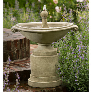 Roman Style Stone Fountain - Verde Patina