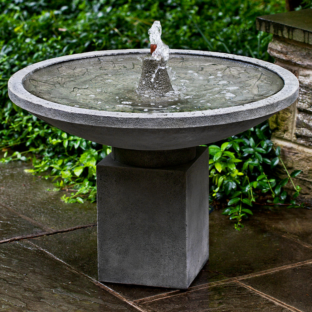 Autumn Leaves Stone Fountain - Alpine Stone Patina