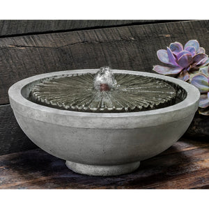 Equinox Garden Terrace Stone Fountain - Alpine Stone Patina