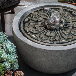Medallion Stone Fountain - Alpine Stone Patina