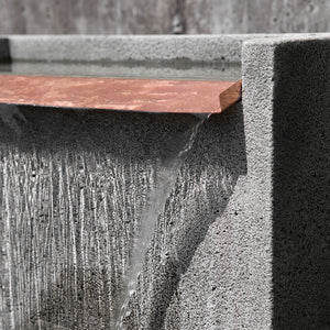 Falling Water Stone Fountain - Alpine Stone Patina