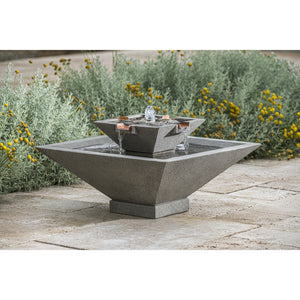 Small Cast Stone Tiered Fountain - Alpine Stone (Additional Patinas Available)