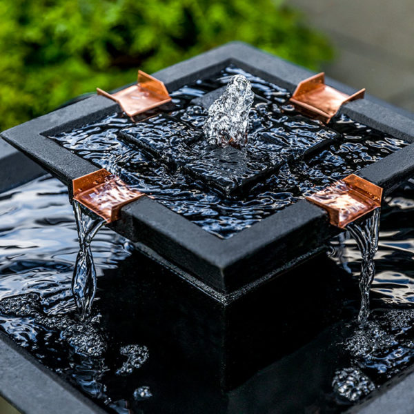 Cast Stone Tiered Pedestal Fountain - Nero Nuovo (Additional