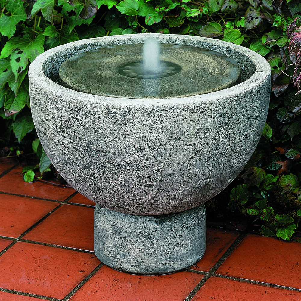 Rustica Pot Stone Fountain - Alpine Stone Patina