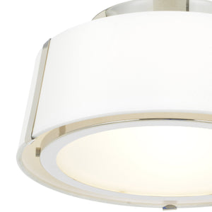 Fulton 2 Light Polished Nickel Ceiling Mount