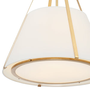 Fulton 3 Light Antique Gold Pendant