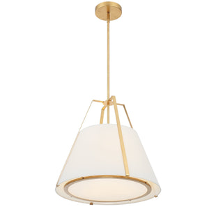 Fulton 3 Light Antique Gold Pendant