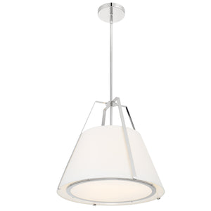 Fulton 3 Light Polished Nickel Pendant