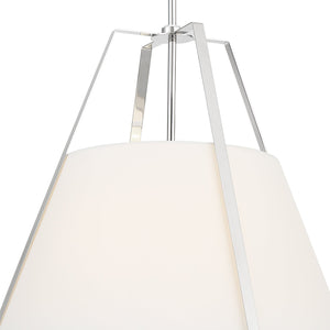 Fulton 3 Light Polished Nickel Pendant