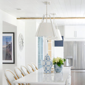 Fulton 3 Light Polished Nickel Pendant