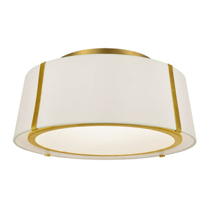 Fulton 3 Light Gold Ceiling Mount