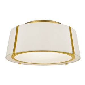 Fulton 3 Light Gold Ceiling Mount