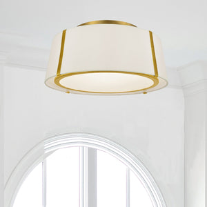 Fulton 3 Light Gold Ceiling Mount