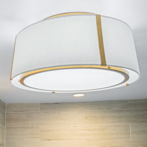 Fulton 3 Light Gold Ceiling Mount
