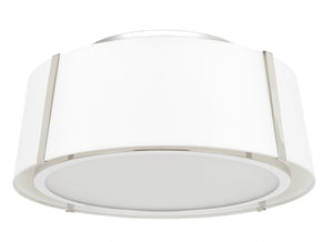 Fulton 3 Light Polished Nickel Ceiling Mount