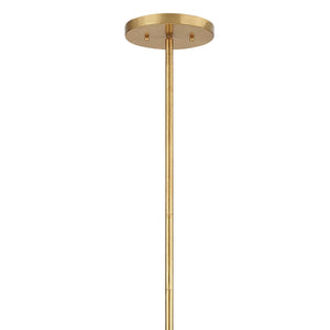 Fulton 4 Light Antique Gold Linear Chandelier