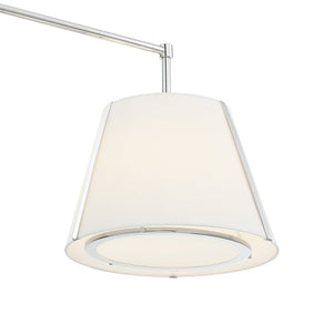 Fulton 4 Light Polished Nickel Linear Chandelier