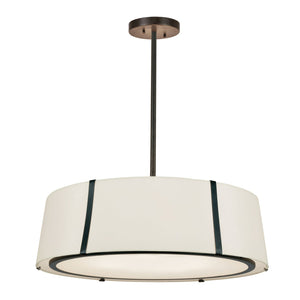 Fulton 6 Light Matte Black Chandelier