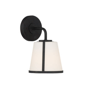 Fulton 1 Light Black Wall Mount