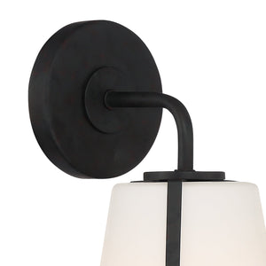 Fulton 1 Light Black Wall Mount