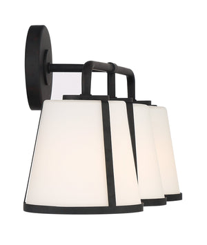 Fulton 3 Light Black Bathroom Vanity
