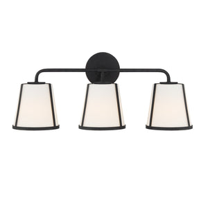 Fulton 3 Light Black Bathroom Vanity