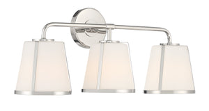 Fulton 3 Light Polished Nickel Bathroom Vanity