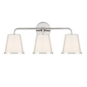 Fulton 3 Light Polished Nickel Bathroom Vanity