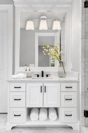 Fulton 3 Light Polished Nickel Bathroom Vanity