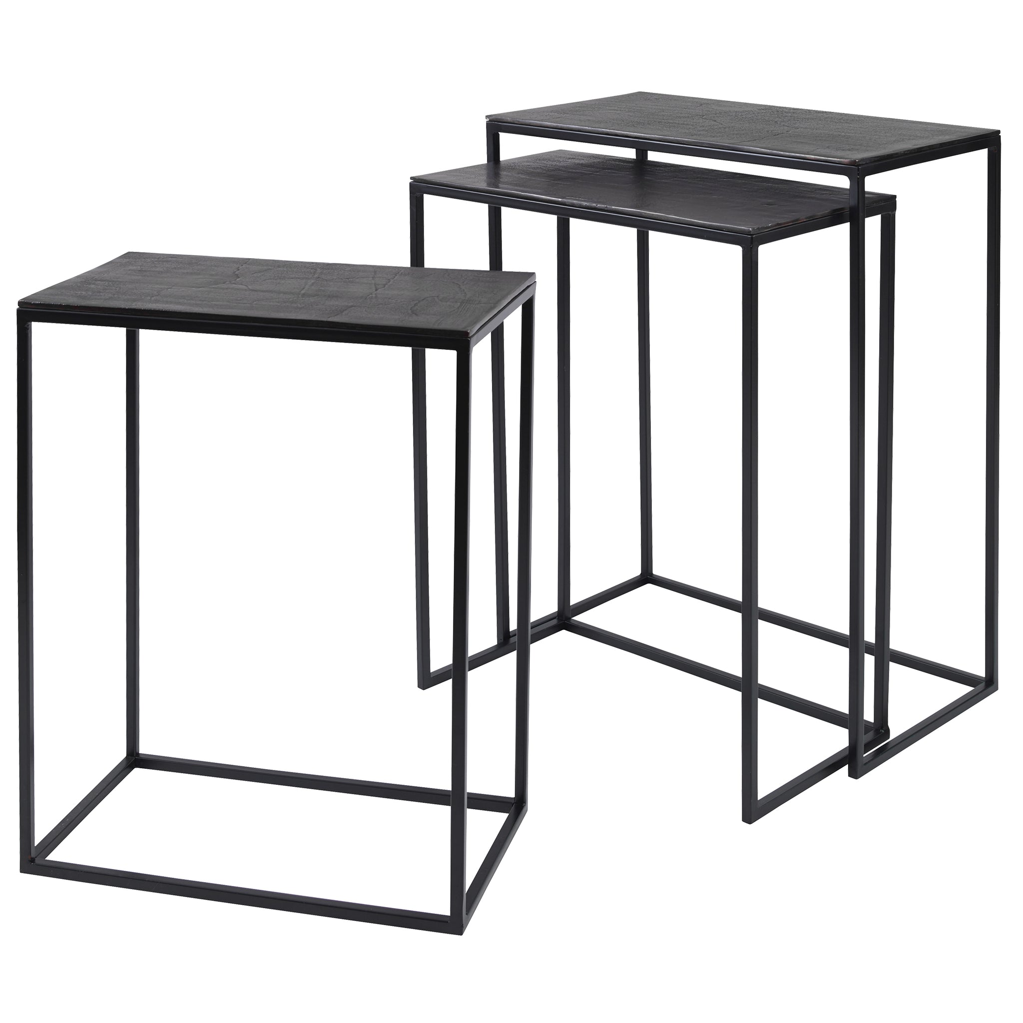 Coreene Iron Nesting Tables S/3