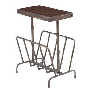Sonora Industrial Magazine Accent Table