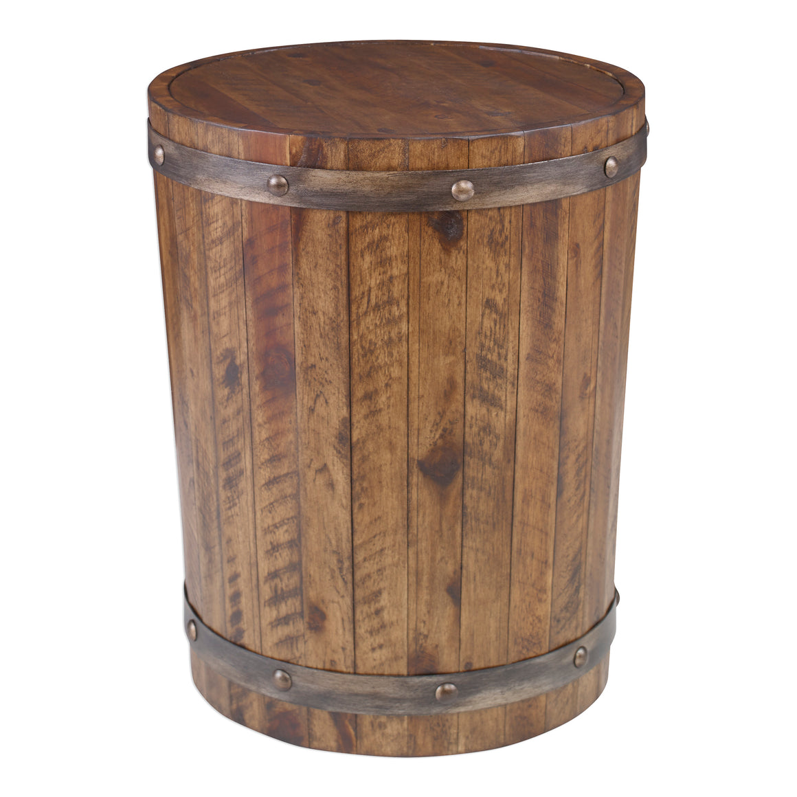 Ceylon Wine Barrel Side Table