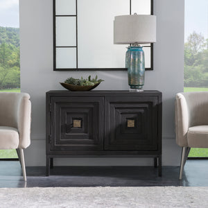 Aiken Dark Walnut 2 Door Cabinet