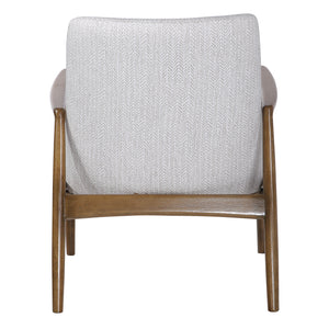 Bev White Accent Chair