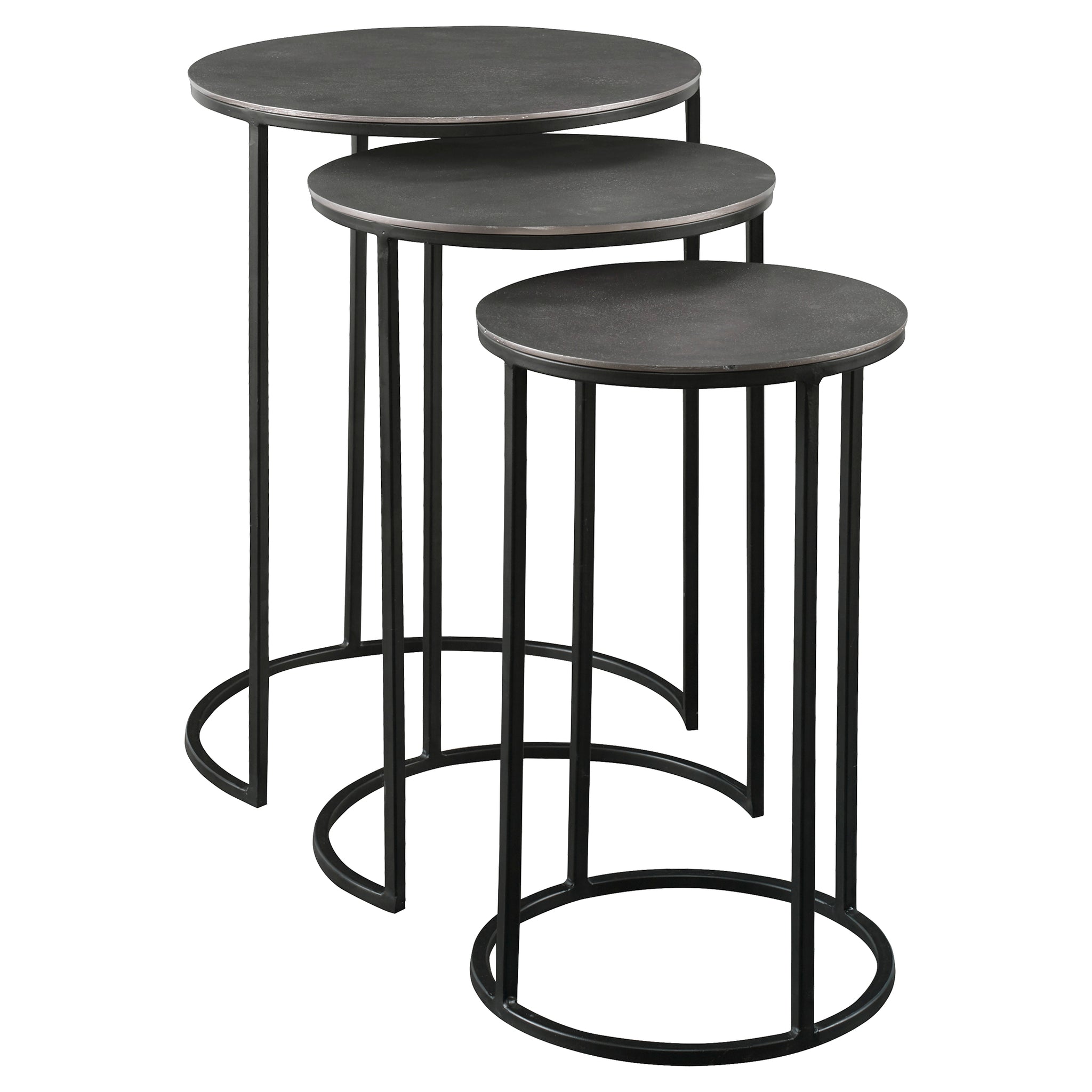Erik Metal Nesting Tables, S/3
