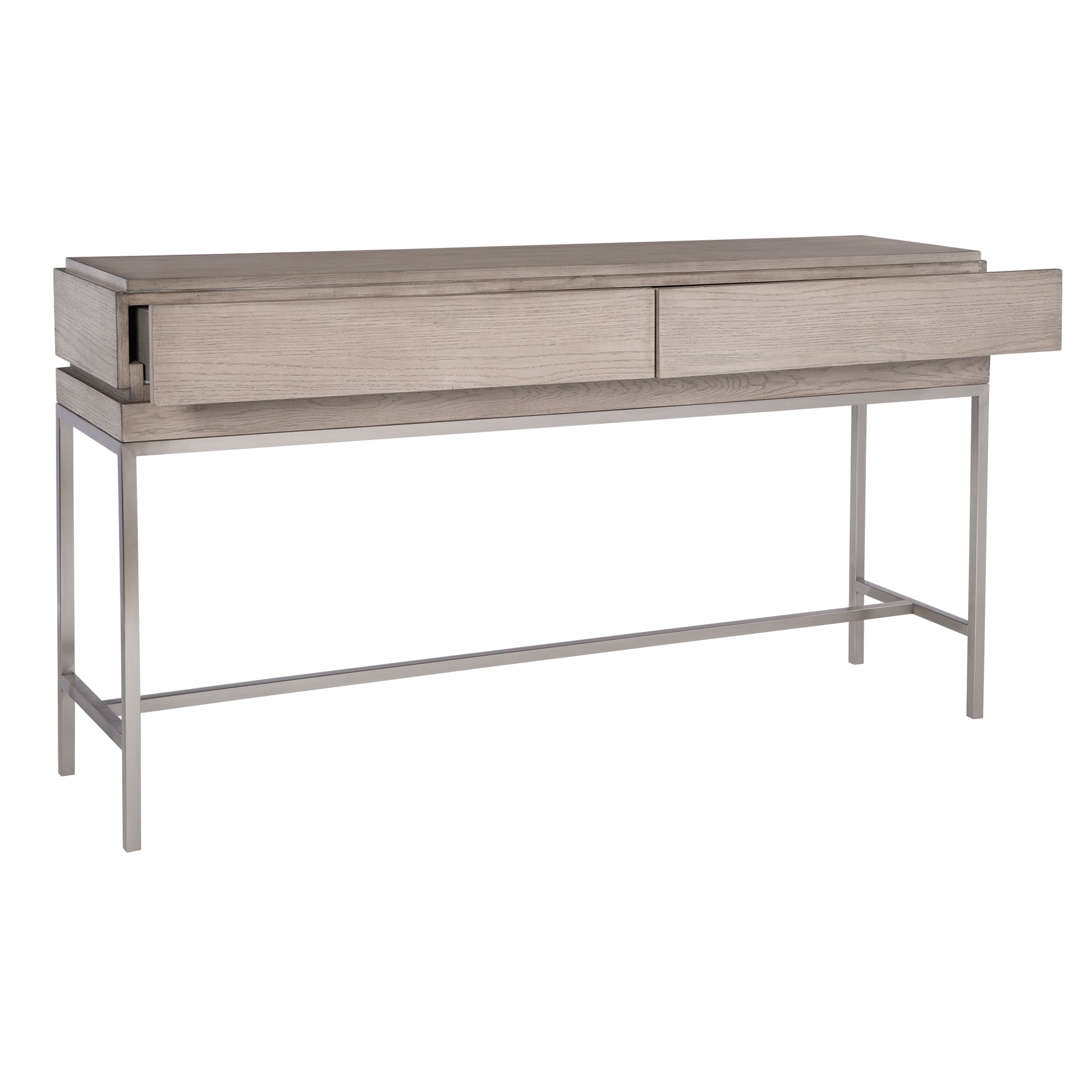 Kamala Gray Oak Console Table