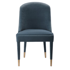 Brie Armless Chair, Blue, Set Of 2