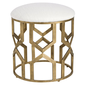 Trellis Geometric Accent Stool
