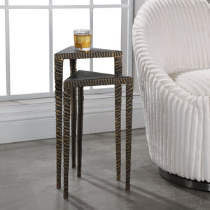 Samiria Triangular Accent Tables, S/2