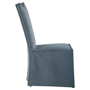 Delroy Armless Chair, Gray, Set Of 2
