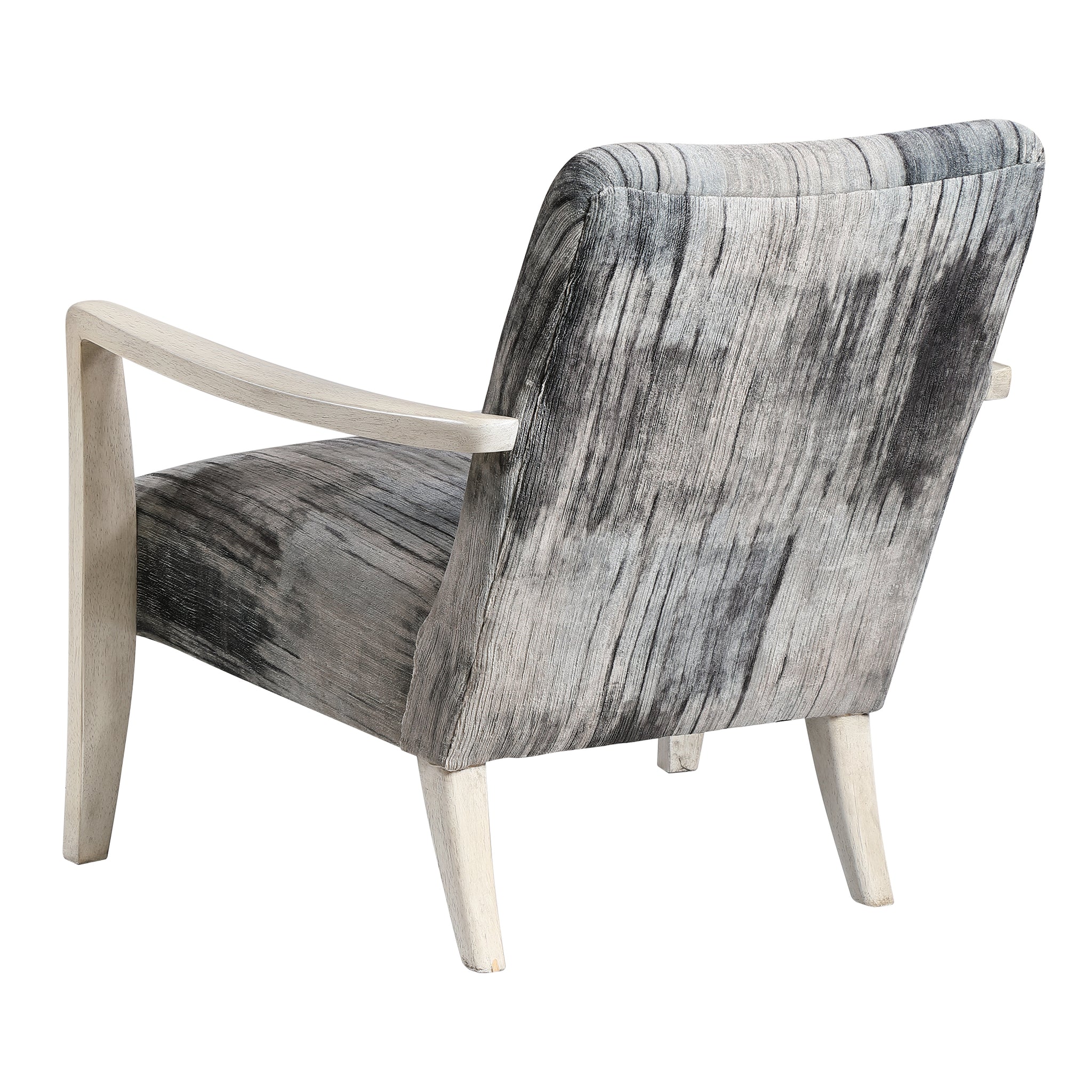 Uttermost Watercolor Gray Chenille Accent Chair
