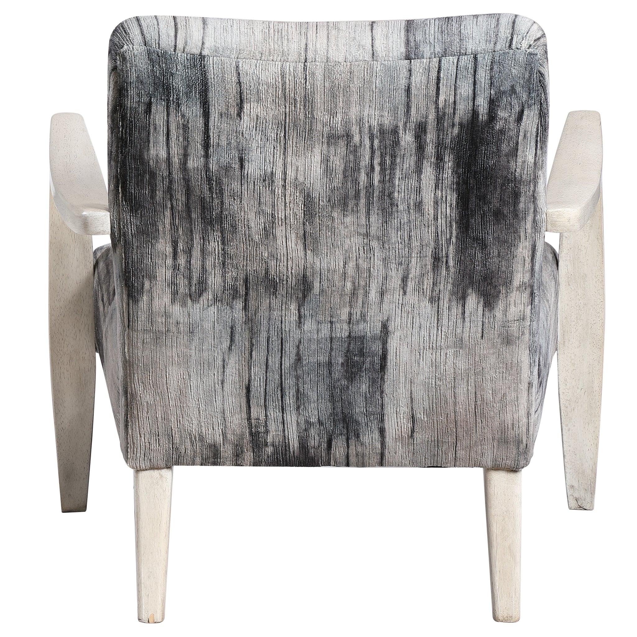 Uttermost Watercolor Gray Chenille Accent Chair