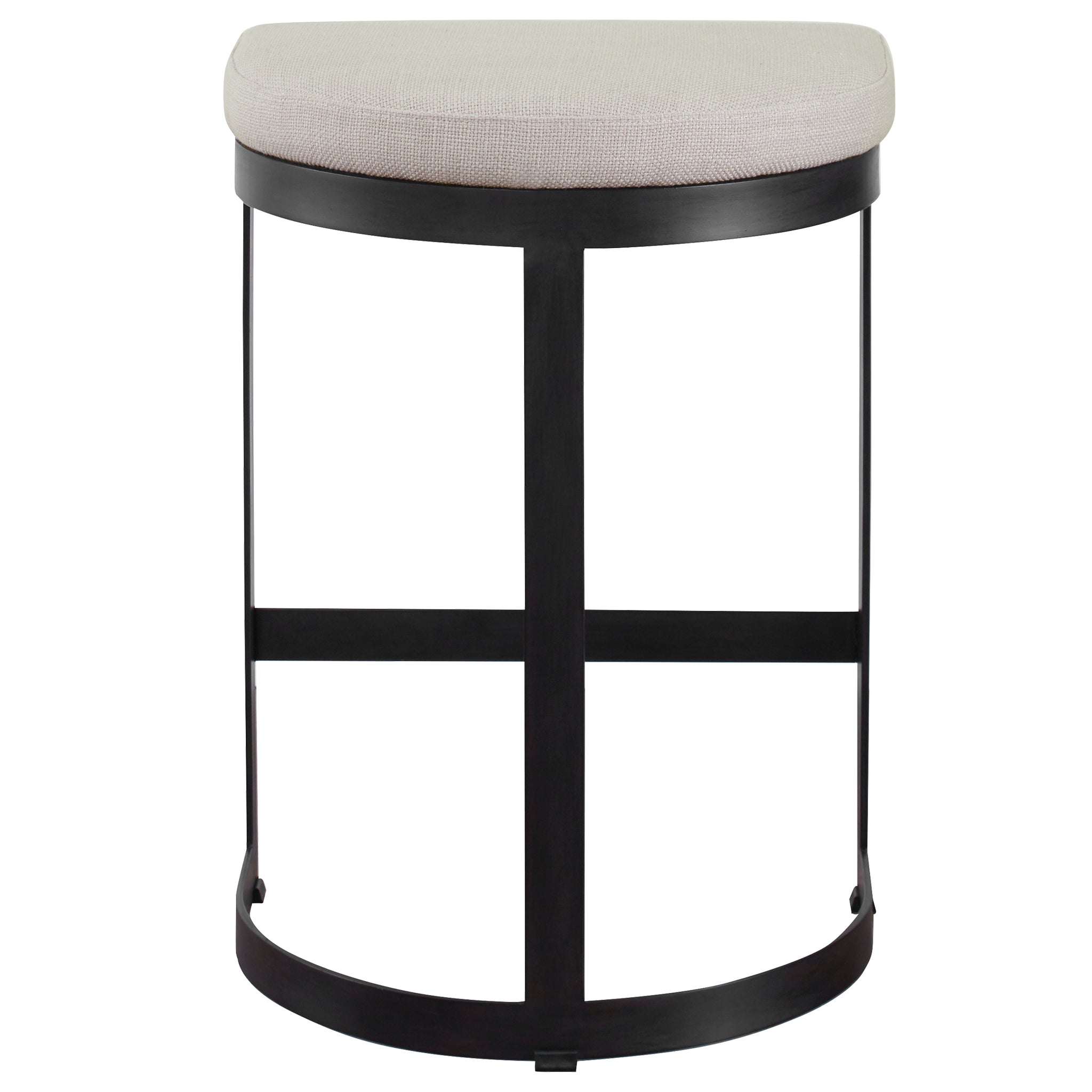 Ivanna Black Iron Counter Stool