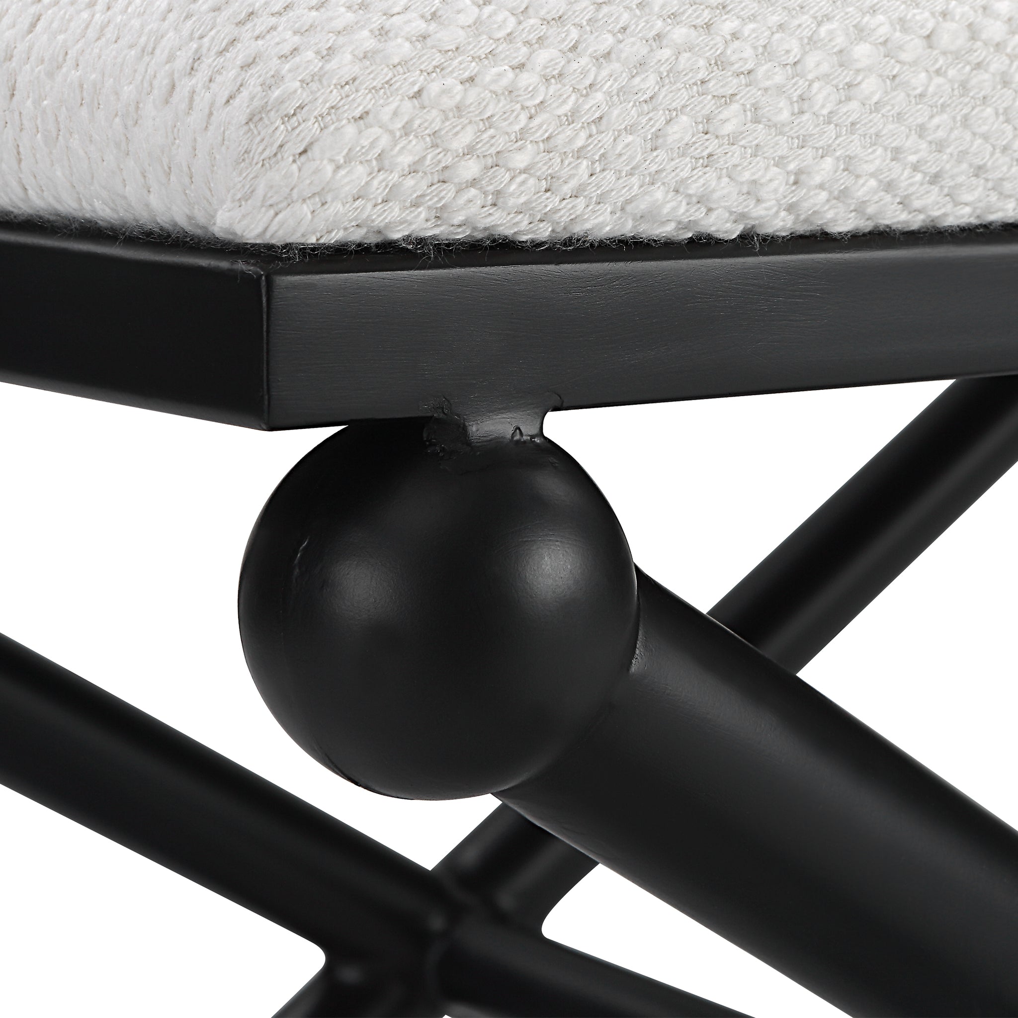 Andrews White Small Bench