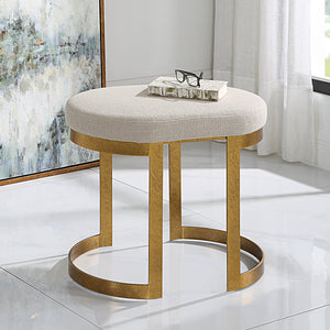 Infinity Gold Accent Stool