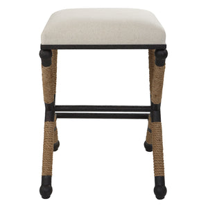 Firth Rustic Oatmeal Counter Stool