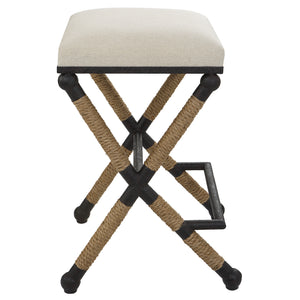 Firth Rustic Oatmeal Counter Stool