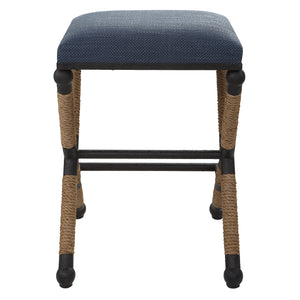 Firth Rustic Navy Counter Stool