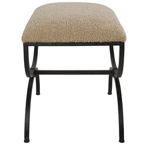 Hacienda Plush Latte Small Bench