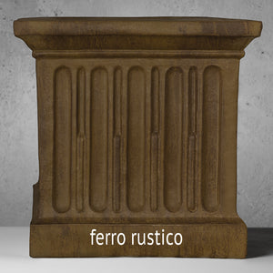 Cast Stone Tapered Square Planter - Aged Limestone (Additional Patinas Available)
